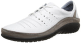 White Leather Silvr Thrd