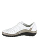 White Leather Silvr Thrd