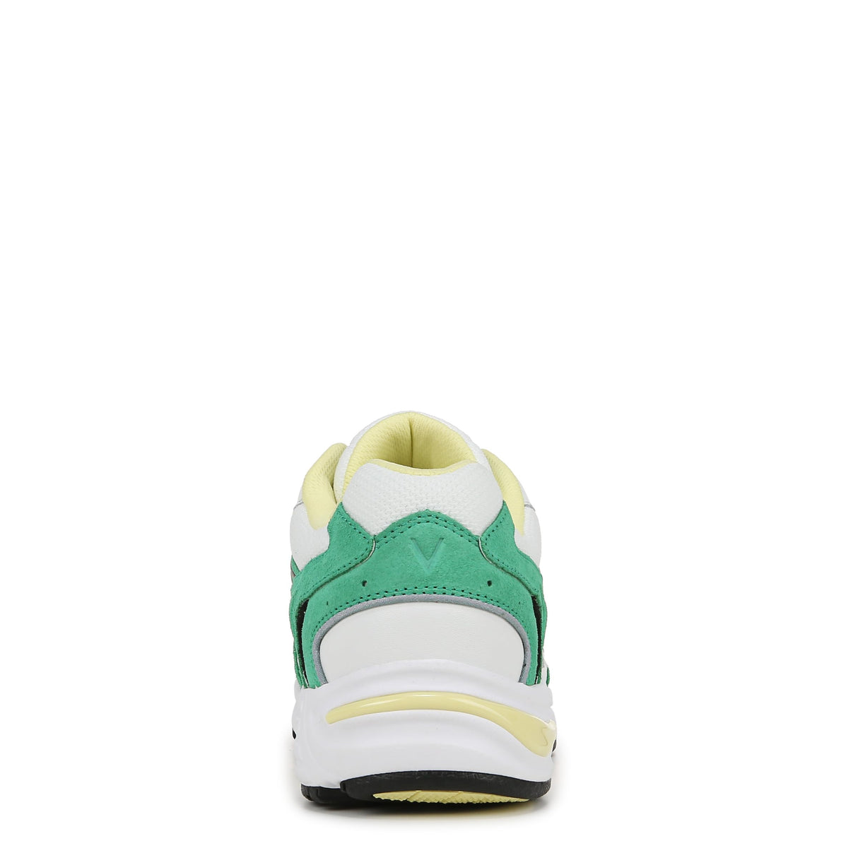 White/Green Suede