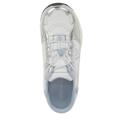 White Silver Leather