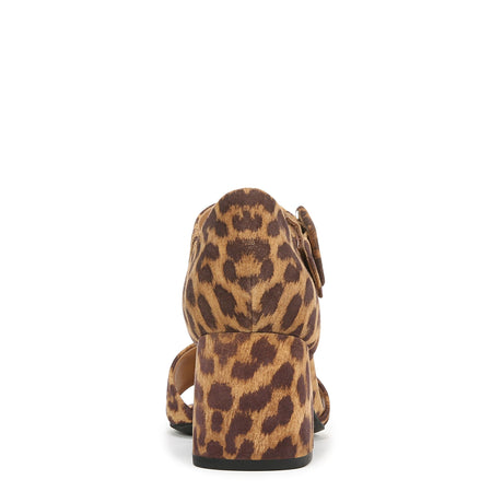 Tan Leopard Suede