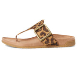 Tan Leopard Suede