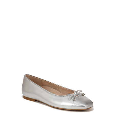 Silver Metallic Leather