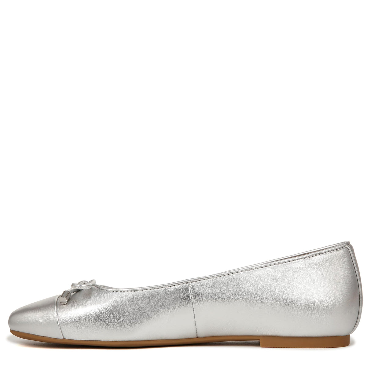 Silver Metallic Leather