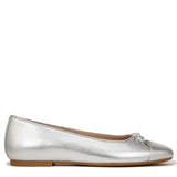 Silver Metallic Leather