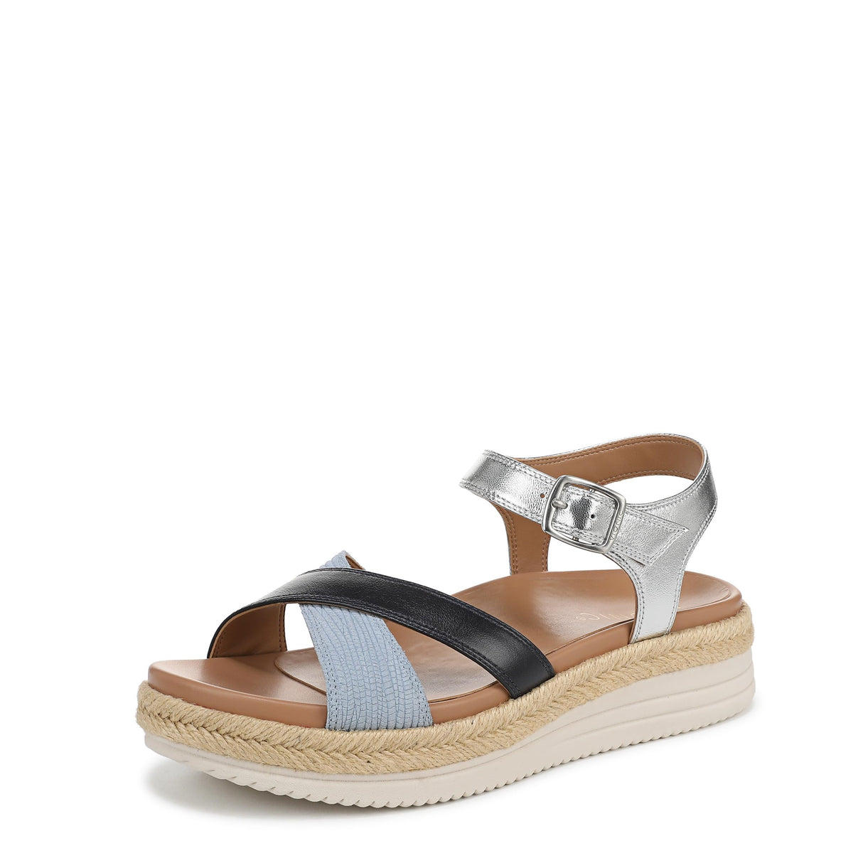 Navy Multi Leather