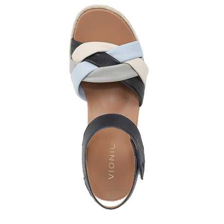 Navy Multi Leather