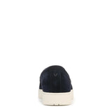 Navy Blazer Waxed Suede