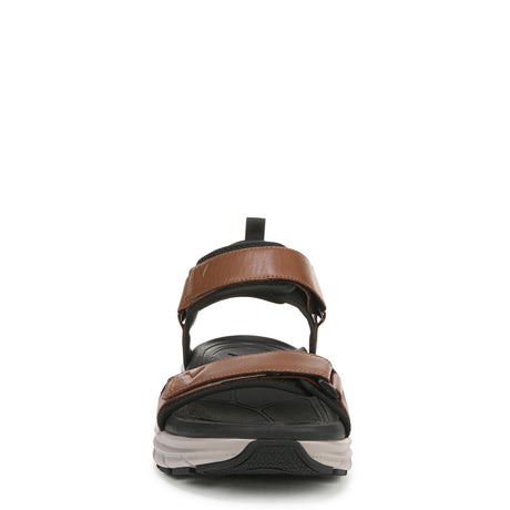 Hazelnut Leather and Fabric