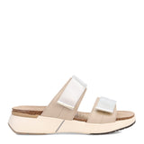 Ivory Leather Silver Woven Silver