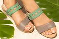 Gray Jade Leather Ivory Leather