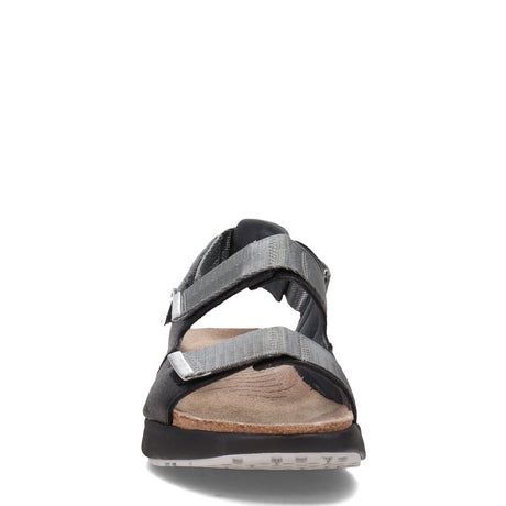 Black Grey Woven Silver