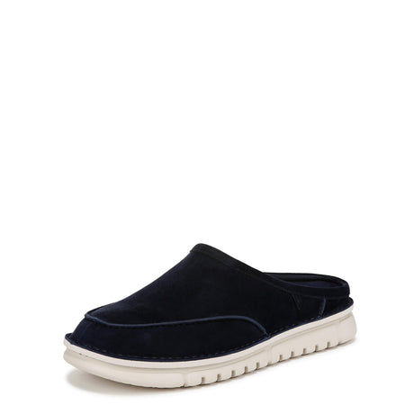 Navy Blazer Waxed Suede