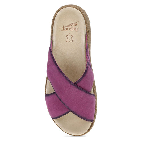 Plum Burnished Suede