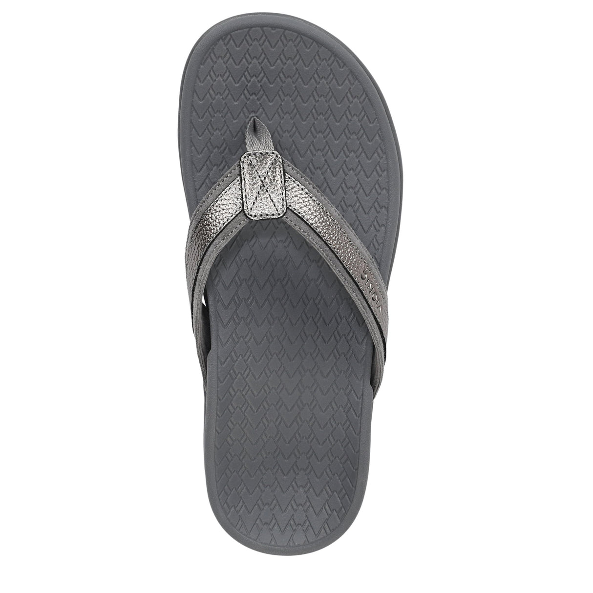 Pewter Metallic Leather