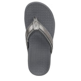 Pewter Metallic Leather