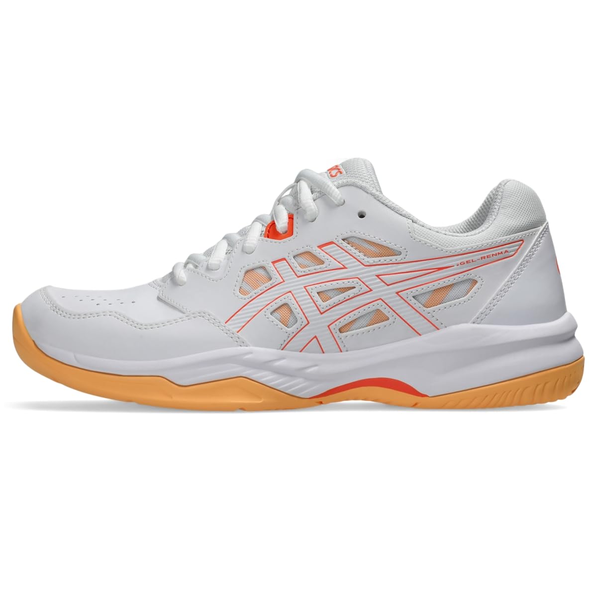 White/Vivid Coral