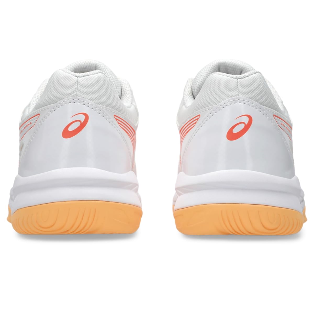 White/Vivid Coral