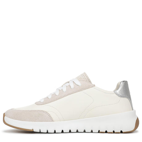 Ivory/Silver Tumbled Leather