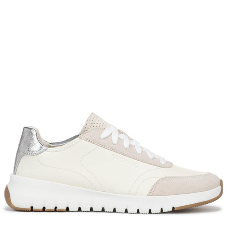 Ivory/Silver Tumbled Leather