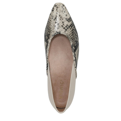 Cream Snake Leather