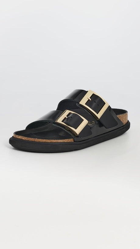 High-Shine Black Leather