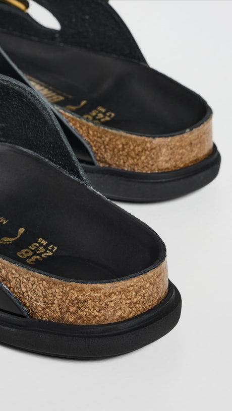 High-Shine Black Leather