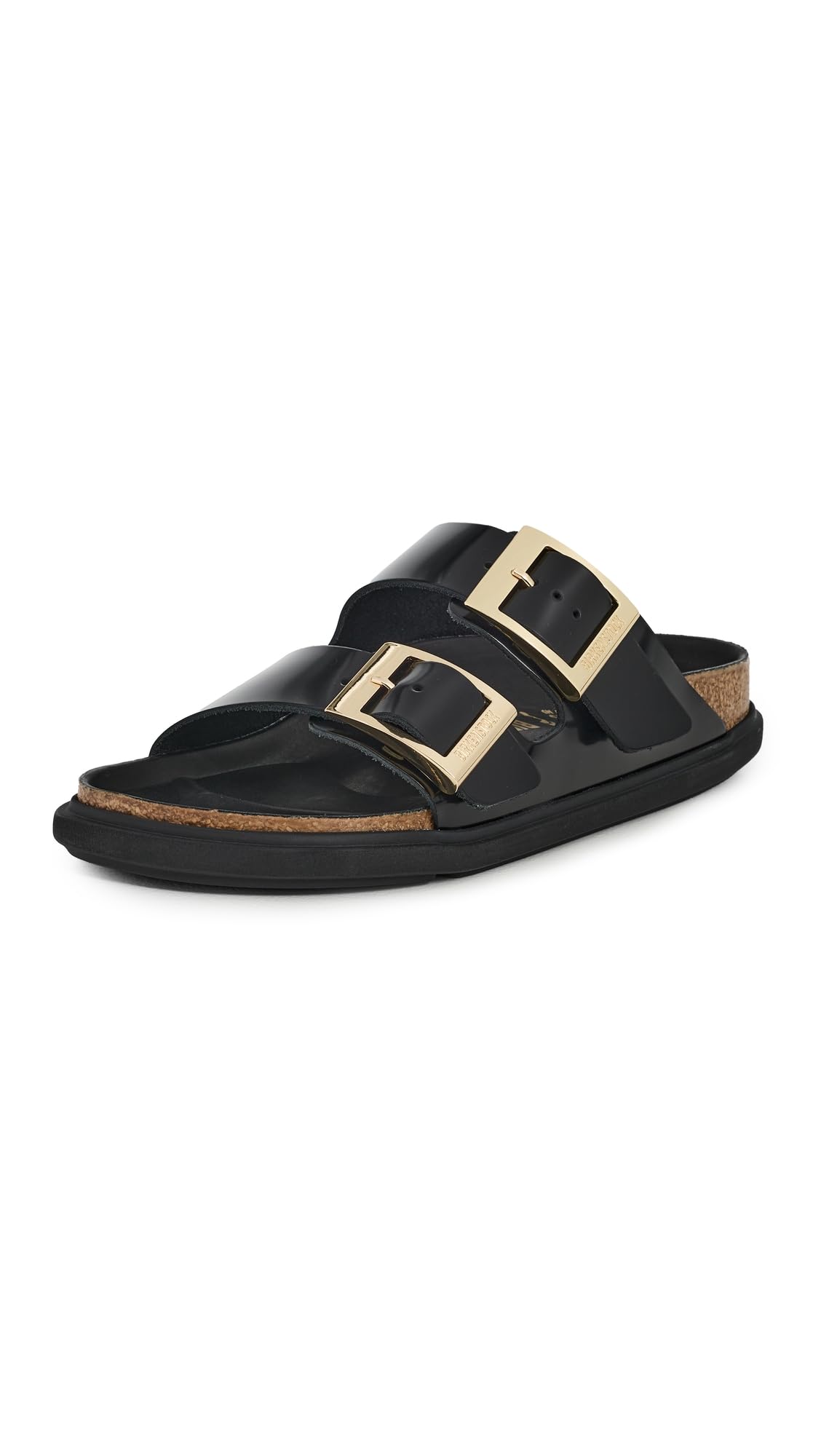 High-Shine Black Leather