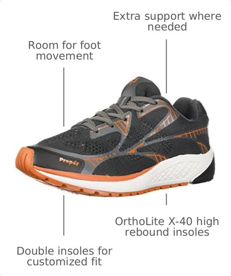 Dark Grey/Burnt Orange