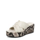 Cream Snake Leather