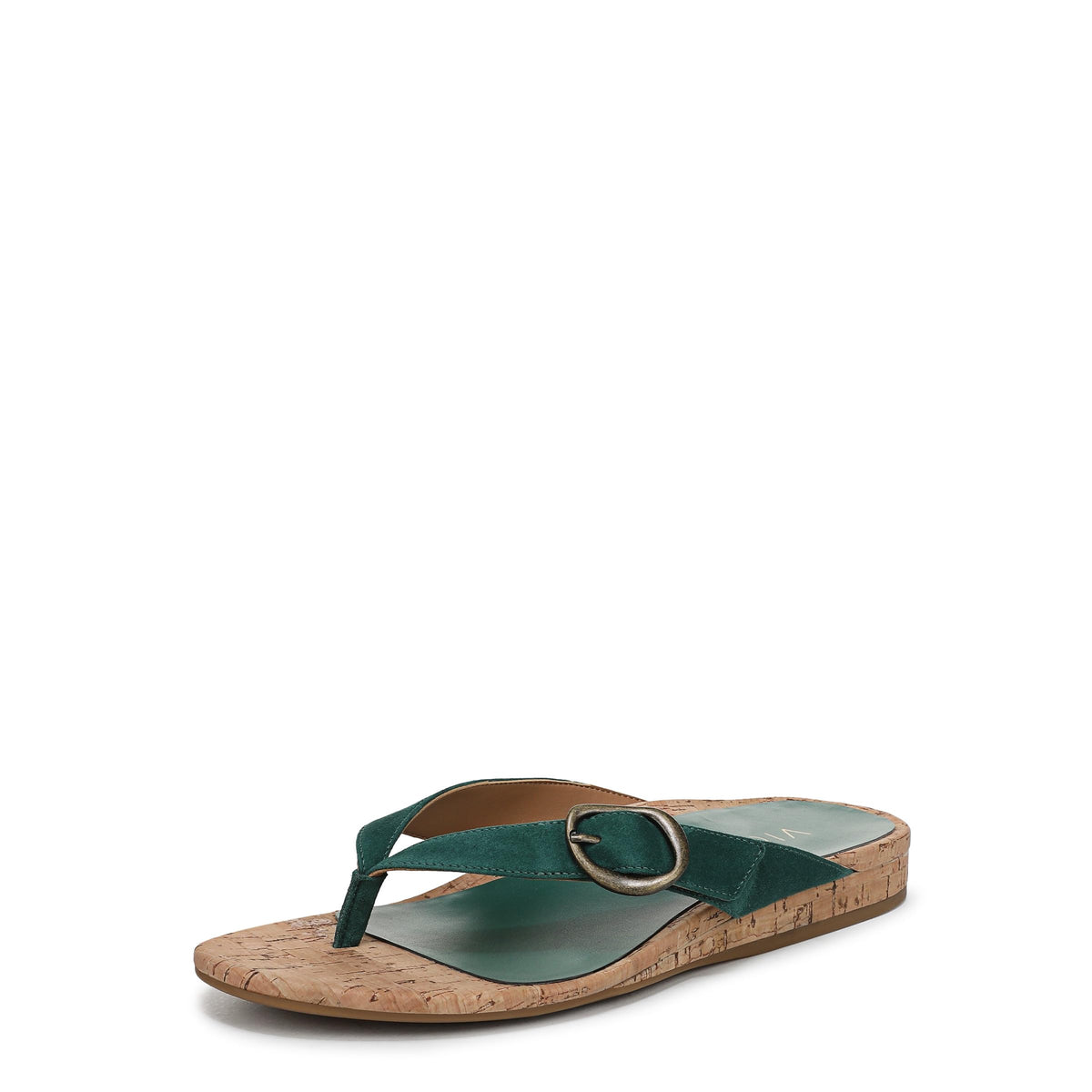 Posy Green Waxed Suede