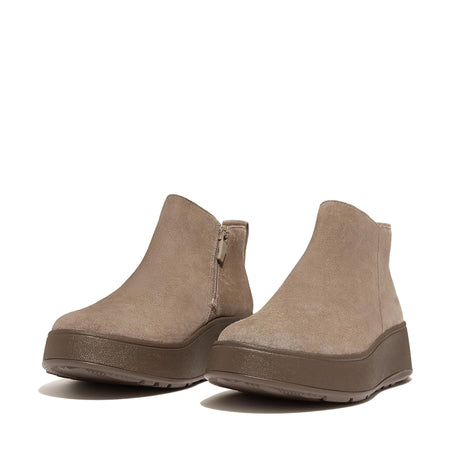 FitFlop F-Mode Suede Flatform Zip Womens