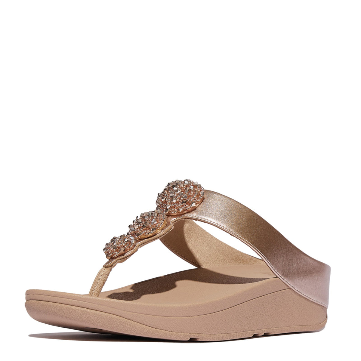 FitFlop Fino Beadie-Button Metallic Womens