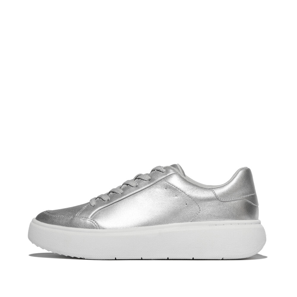 FitFlop Rtg Metallic-Leather Sneakers Womens