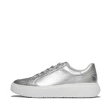 FitFlop Rtg Metallic-Leather Sneakers Womens