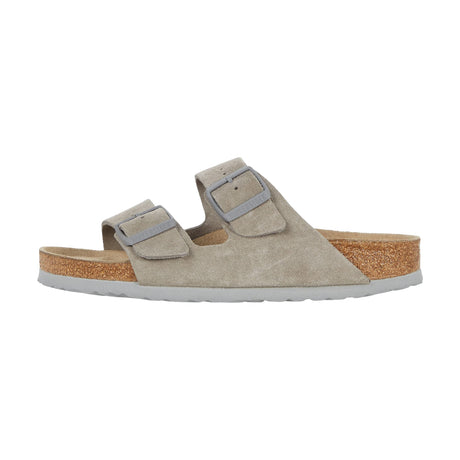 Birkenstock Arizona SFB Unisex Suede – Stone Coin