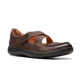 Clarks Un Loop Strap Women's – Dark Brown Leather
