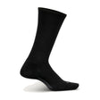 Feetures Classic Rib Crew Socks – Black