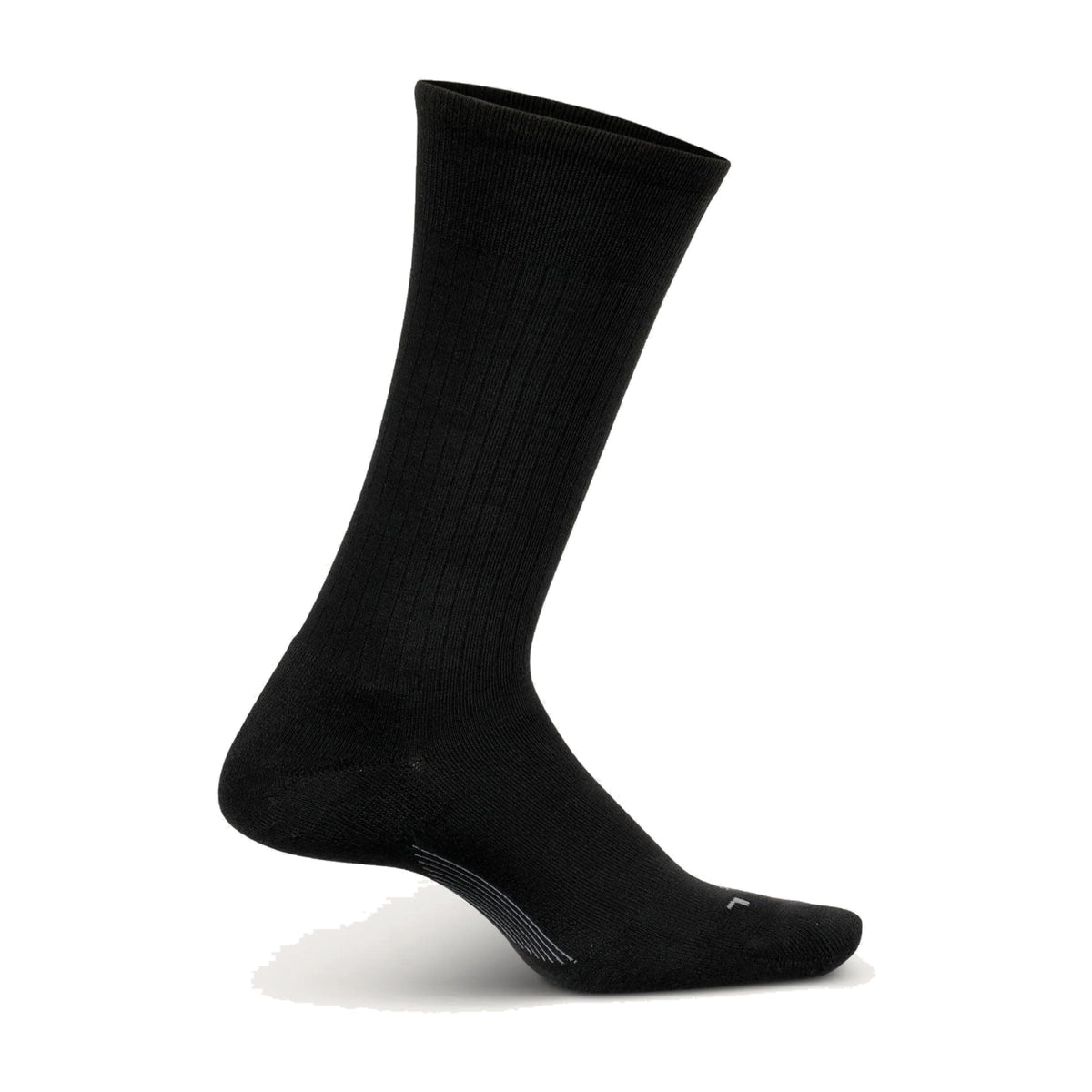 Feetures Classic Rib Crew Socks – Black
