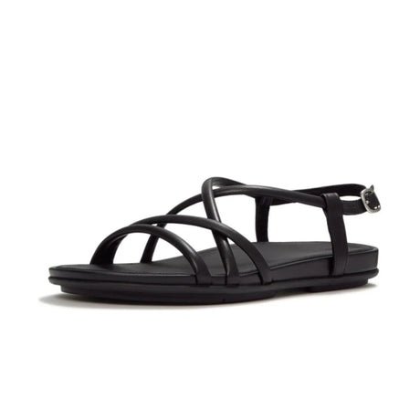 FitFlop Gracie Leather Strappy Back-Strap Women's – All Black