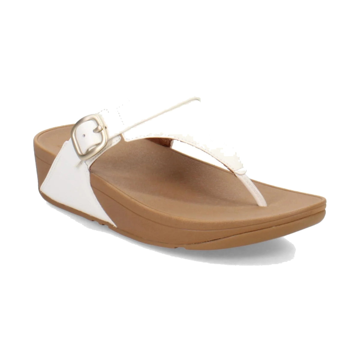 FITFLOP Lulu Adjustable Leather Toe-Post Women's – Light Tan