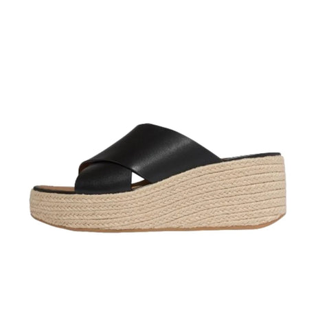 FitFlop Platfforms Espadr. Leather Cross Women's – Black