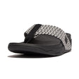 FITFLOP Surfa Multi Tone Webbing Toe-Post Women's – Black