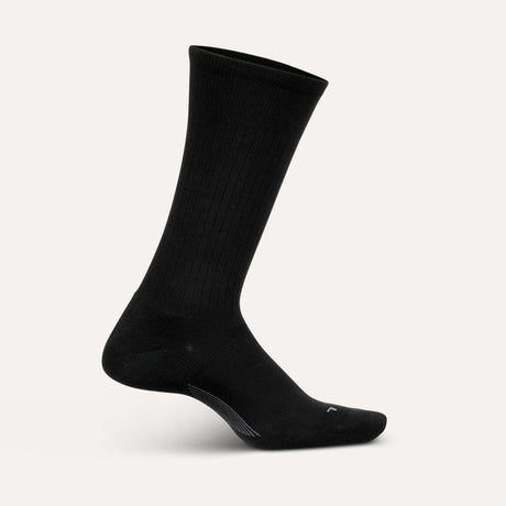 Feetures Classic Rib Crew Socks – Black