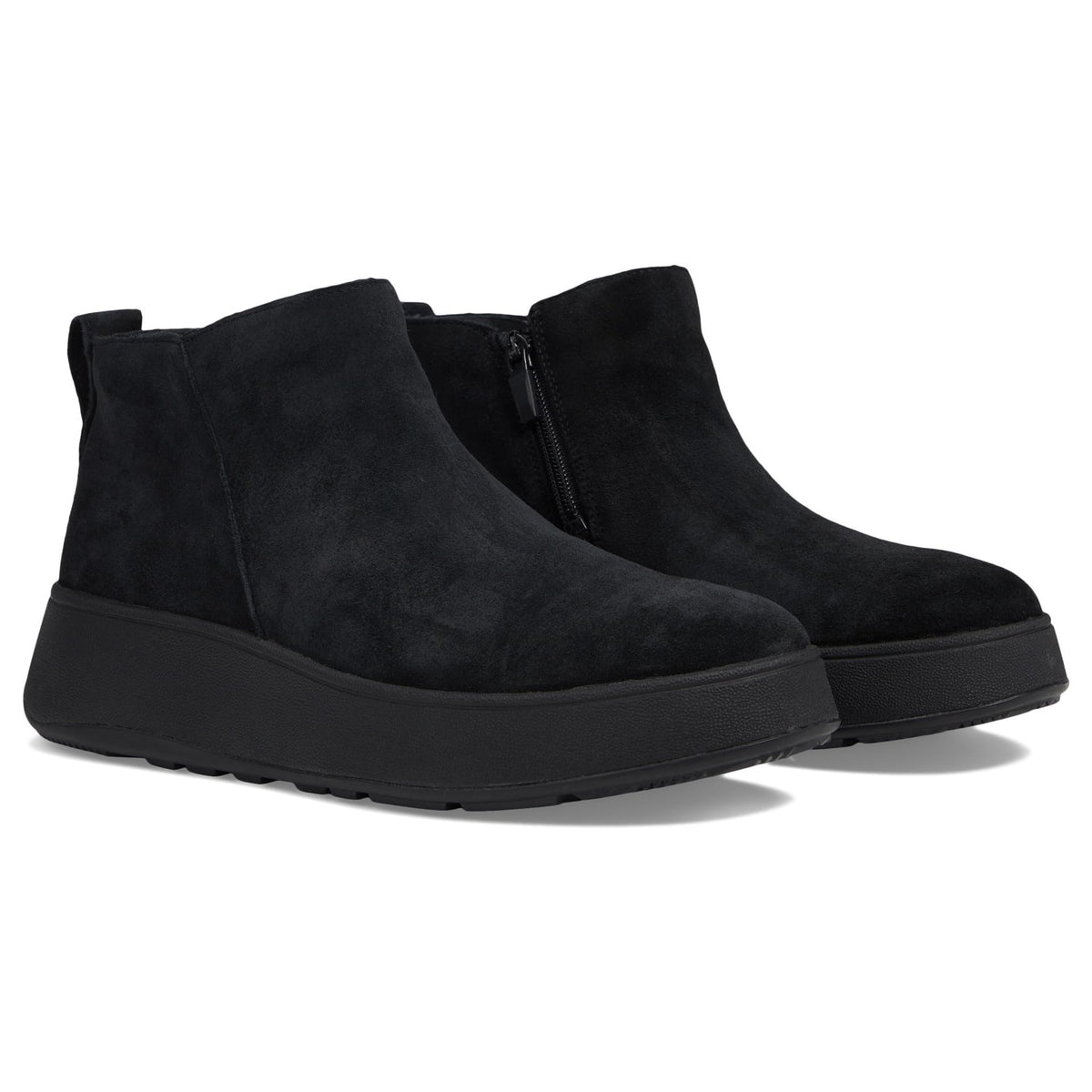 FitFlop F-Mode Suede Flatform Zip Womens