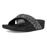 FitFlop Lulu Crystal-Mix Metallic Cross Womens
