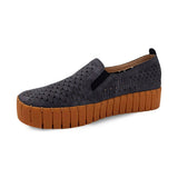 Glolily Elle Platform Wave Perf Women's – Navy Gum