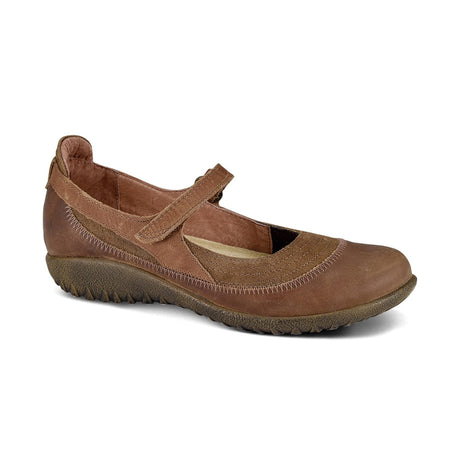 Naot Kirei Women's – Antique Brown Suede/Saddle Brown Lthr/Latte Brown