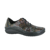 Naot Kumara Women's – Floral Drk Leather Shiny Blk