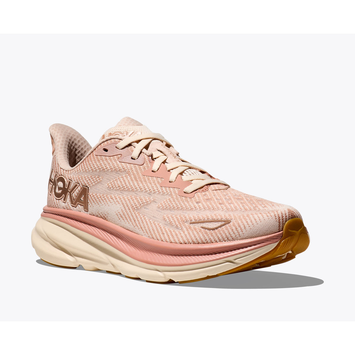 Hoka Clifton 9 Womens Frost/Rose Gold